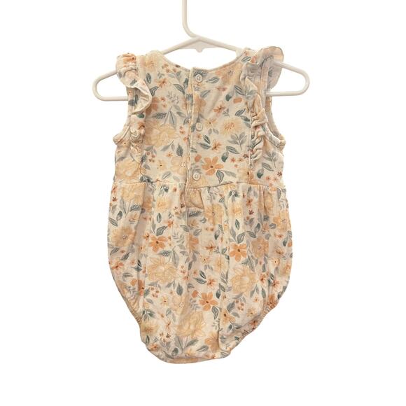 Modern Moments 24M Floral Corduroy Ruffle Romper - Picture 2 of 4